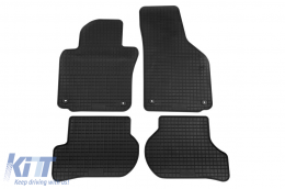 image-50-Specific rubber mats suitable for Volkswagen Golf V 2003-2008, Golf VI 2008-2012, Jetta 2005-2010, Scirocco 2008-2017, Skoda Octavia sedan, wagon 2004-2013, 4-piece set, black color