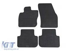 image-67-Specific rubber mats suitable for Volkswagen Tiguan after 2024, 4-piece set, black color