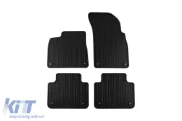 image-74-Specific rubber mats suitable for VW Touareg after 2018, 4-piece set, black color