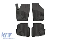 image-11-Specific rubber mats suitable for Skoda Fabia 1999-2008, 4-piece set, black color