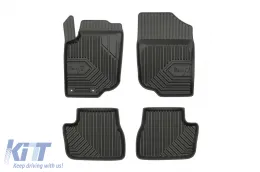 image-27-Specific rubber mats suitable for Peugeot 207 2006-2012, 4-piece set, black color