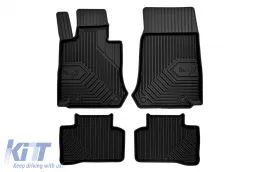 image-39-Specific rubber mats suitable for Mercedes GLC X253 after 2015, 4-piece set, black color