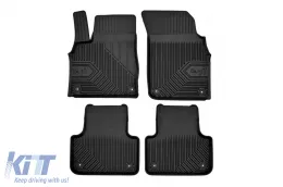 image-60-Specific rubber mats suitable for Audi Q7 after 2015, Q8 after 2018, 4-piece set, black color