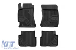 image-65-Specific rubber mats suitable for Subaru Forester 2008-2013, 4-piece set, black color