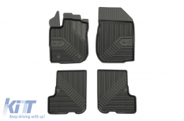 image-72-Specific rubber mats suitable for Dacia Sandero 2012-2020, 4-piece set, black color