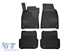 image-77-Specific rubber mats suitable for Audi A6 C6 2006-2011, 4-piece set, black color