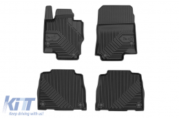 image-3-Specific rubber mats suitable for Mercedes GLS X167 after 2019, 4-piece set, black color