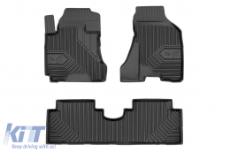 image-15-Specific rubber mats suitable for Hyundai Tucson 2004-2009, 3-piece set, black color