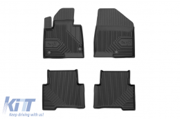 image-16-Specific rubber mats suitable for Hyundai Santa Fe 2015-2018, 4-piece set, black color