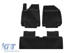 image-16-Specific rubber mats suitable for Hyundai Ioniq 6 sedan after 2022, 3-piece set, black color