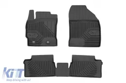 image-22-Specific rubber mats suitable for Toyota Auris II, Auris II Hybrid 2012-2018, 3-piece set, black color
