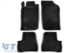 image-31-Specific rubber mats suitable for Peugeot 206 1998-2012, 4-piece set, black color