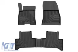 image-47-Specific rubber mats suitable for Mercedes EQA after 2021, 3-piece set, black color