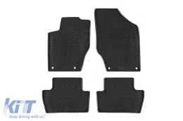 image-7-Specific rubber mats suitable for Peugeot 307 2001-2008, 4-piece set, black color
