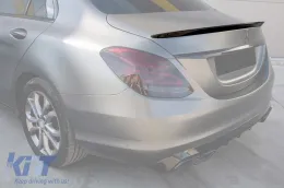 image-16-A Design type trunk spoiler suitable for Mercedes C-Class W205 2013-2020, unpainted