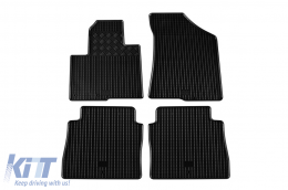image-35-Specific rubber mats suitable for Hyundai Santa Fe 2010-2012, 4-piece set, black color