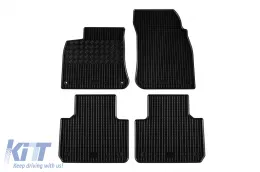 image-30-Specific rubber mats suitable for Volkswagen Touareg, Porsche Cayenne after 2018, Porsche Cayenne E-Hybrid after 2022, 4-piece set, black color