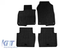 image-40-Specific rubber mats suitable for Honda CR-V, CR-V Hybrid 2018-2022, 4-piece set, black color