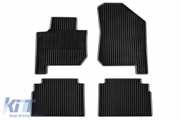image-42-Specific rubber mats suitable for Kia Soul EV after 2014, 4-piece set, black color
