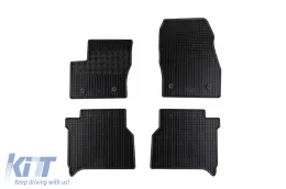 image-65-Specific rubber mats suitable for Ford Transit Connect after 2019, 5 seats, 4-piece set, black color