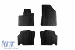 image-70-Specific rubber mats suitable for Mercedes Citan, Mercedes T class, Nissan Townstar Combi after 2022, 5 seats, 4-piece set, black color
