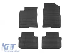 image-74-Specific rubber mats suitable for Honda Civic after 2022, 4-piece set, black color