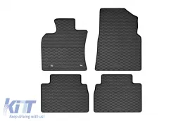 image-5-Specific rubber mats suitable for Toyota Camry after 2018, 4-piece set, black color