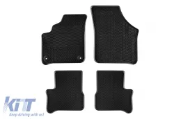 image-38-Specific rubber mats suitable for Seat Mii Electric, Citigo-is 2019-2020, Volkswagen E-Up 2019-2023, 4-piece set, black color