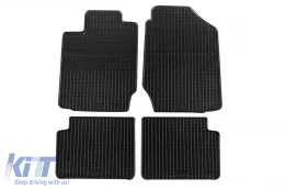 image-71-Specific rubber mats suitable for Toyota Corolla 2002-2007, 4-piece set, black color