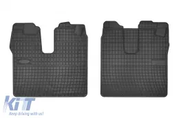 image-16-Specific rubber mats suitable for Frogum El Toro series for MAN TGA, TGL, TGX, TGM after 2010, with sleeper cab, 2-piece set, black color