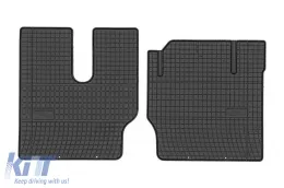 image-19-Specific rubber mats suitable for MAN F90, F2000 after 1994, with narrow cabin, 2-piece set, black color from Frogum El Toro series