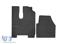 image-30-Specific rubber mats suitable for Mercedes Actros Mp3 S cab 2008-2012, 2-piece set, black color