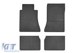 image-35-Specific rubber mats suitable for Mercedes E class W124 1984-1997, 4-piece set, black color