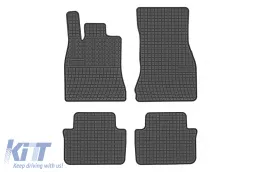 image-40-Specific rubber mats suitable for Jaguar XF X250 2007-2015, 4-piece set, black color from Frogum El Toro series