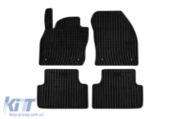 image-45-Specific rubber mats suitable for VW T-Cross after 2018, 4-piece set, black color