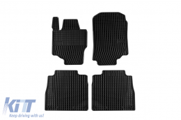 image-49-Specific rubber mats suitable for Mercedes GLS X167 after 2019, 4-piece set, black color
