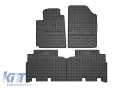 image-34-Specific rubber mats suitable for Toyota Yaris Verso 1999-2005, 4-piece set, black color