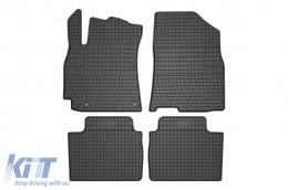 image-36-Specific rubber mats suitable for Hyundai Elantra after 2020, 4-piece set, black color