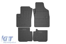 image-39-Specific rubber mats suitable for Frogum El Toro series for Fiat Panda hatchback, Panda Hybrid after 2020, 4-piece set, black color