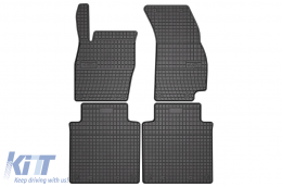 image-68-Specific rubber mats suitable for Audi A8 D5 long wheelbase after 2017, 4-piece set, black color