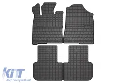 image-69-Specific rubber mats suitable for Honda Civic XI Hybrid after 2022, 4-piece set, black color