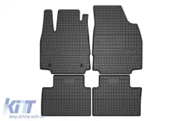 image-9-Specific rubber mats suitable for Frogum El Toro series for MG 3 hatchback after 2024, 4-piece set, black color