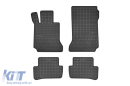 image-33-Specific rubber mats suitable for Mercedes C class W204 2007-2014, 4-piece set, black color