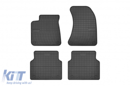 image-60-Specific rubber mats suitable for A8 2010-2017 from Frogum El Toro series, 4-piece set, black color