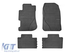 image-70-Specific rubber mats suitable for Honda Civic 2001-2006, 3-5 doors, 4-piece set, black color from Frogum El Toro series