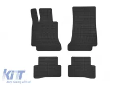 image-76-Specific rubber mats suitable for Mercedes C class W205 2014-2020, 4-piece set, black color