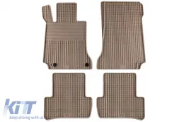 image-24-Rubber mats Gumarny Zubri suitable for Mercedes C class W204 2007-2014, GLK X204 2009-2015, 4-piece set, beige color