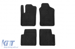 image-73-Rubber mats Gumarny Zubri suitable for Fiat 500 2007-2015, 500C 2009-2015, 500 Hybrid after 2020, 4-piece set, black color