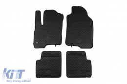 image-74-Rubber mats Gumarny Zubri suitable for Fiat Panda after 2012, Panda Cross after 2014, Panda Hybrid after 2020, 4-piece set, black color