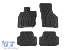 image-4-Specific rubber mats from SPARTline suitable for Volkswagen Golf VIII hatchback, MHeV after 2021, 4-piece set, black color